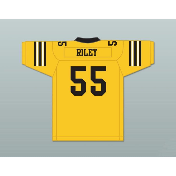 CUSTOM ANY Name Number BRIAN RILEY 55 AMPIPE HIGH SCHOOL BULLDOGS Football Jersey Top Stitched S-6XL