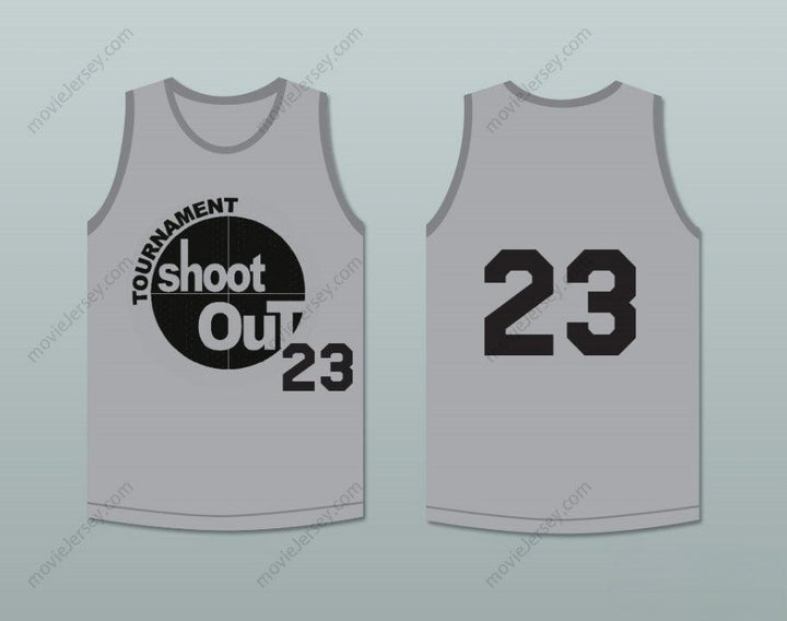 CUSTOM ANY Name Number GRAY TOURNAMENT SHOOT OUT BASKETBALL JERSEY ABOVE THE RIM Top Stitched S-6XL