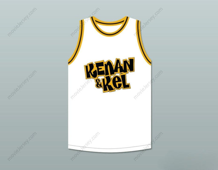 CUSTOM ANY Name Number KEL MITCHELL 2 KENAN & KEL WHITE BASKETBALL JERSEY 2 Top Stitched S-6XL