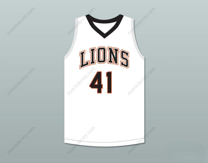 CUSTOM ANY Name Number ANDRE IGUODALA 41 LANPHIER HIGH SCHOOL LIONS WHITE BASKETBALL JERSEY 2 Top Stitched S-6XL