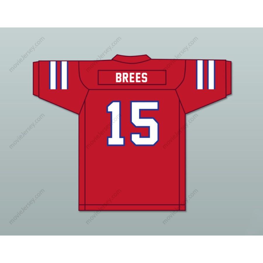 CUSTOM ANY Name Number DREW BREES 15 WESTLAKE HIGH SCHOOL CHAPARRALS RED FOOTBALL JERSEY Top Stitched S-6XL