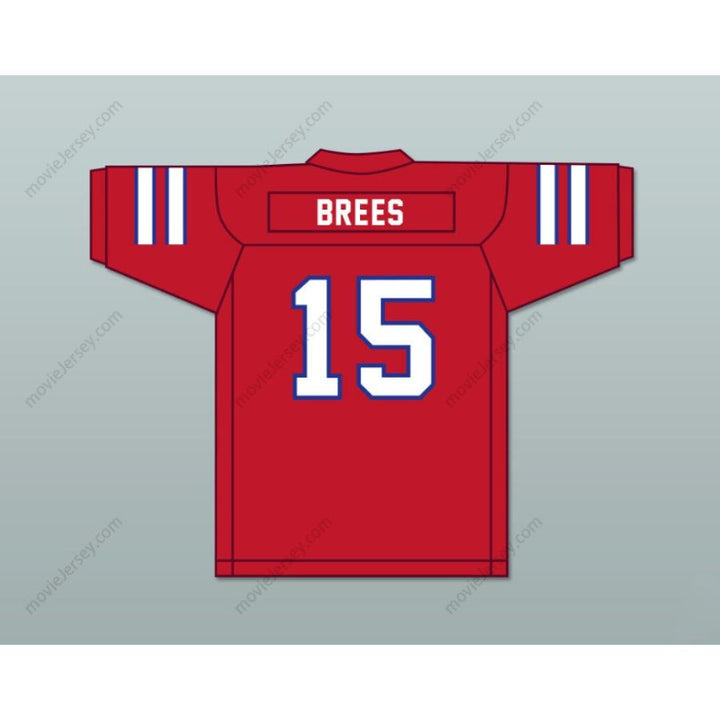 CUSTOM ANY Name Number DREW BREES 15 WESTLAKE HIGH SCHOOL CHAPARRALS RED FOOTBALL JERSEY Top Stitched S-6XL