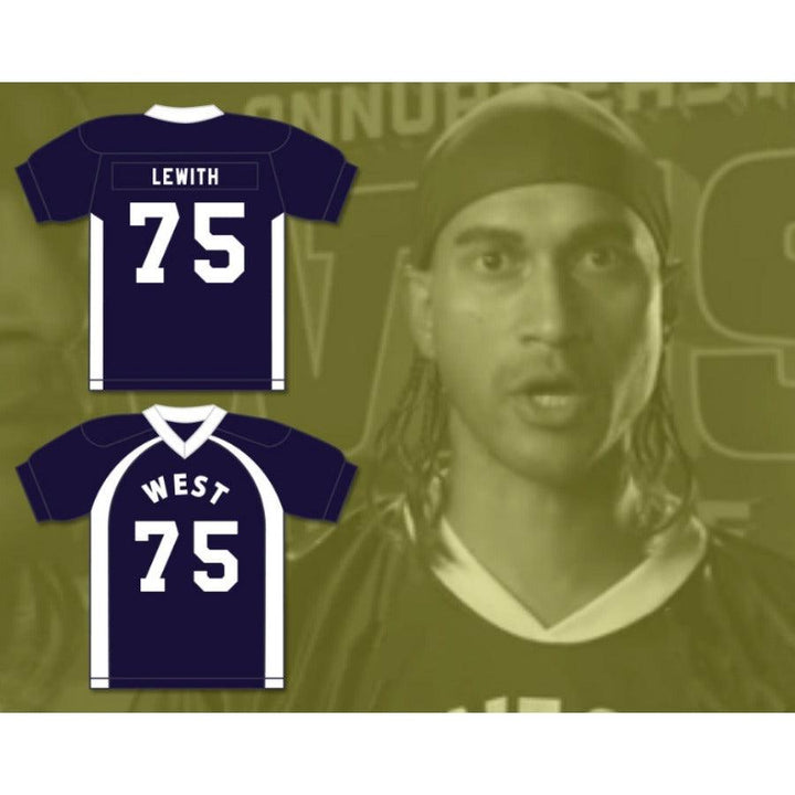 CUSTOM ANY Name Number WEST COLLEGE BOWL TORQUE LEWITH 75 WEST Football Jersey Top Stitched S-6XL