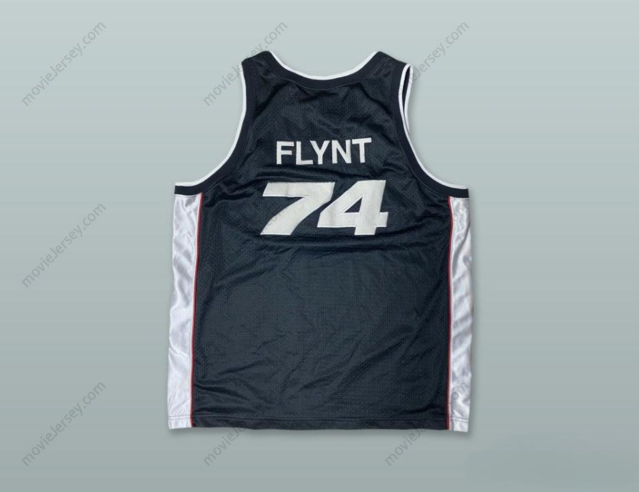 CUSTOM ANY Name Number LARRY FLINT 74 HUSTLER BLACK BASKETBALL JERSEY Top Stitched S-6XL