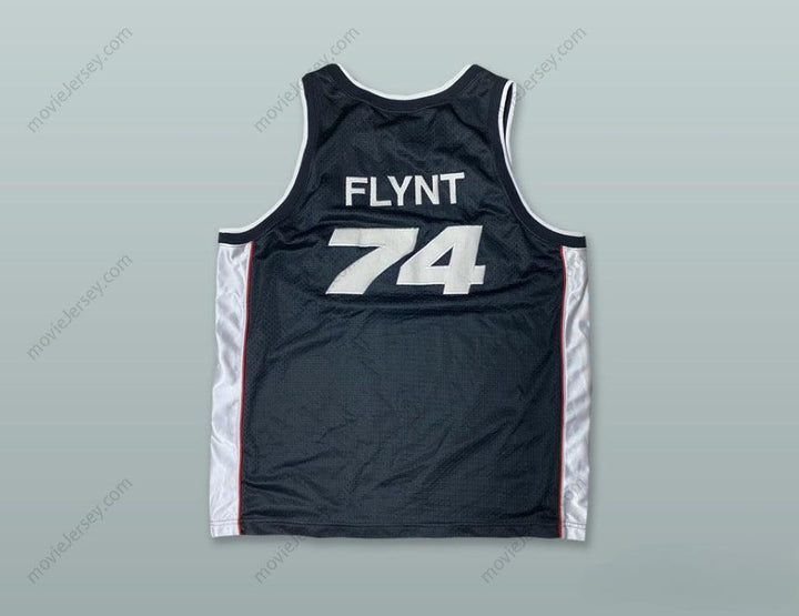CUSTOM ANY Name Number LARRY FLINT 74 HUSTLER BLACK BASKETBALL JERSEY Top Stitched S-6XL