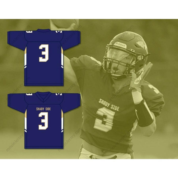 CUSTOM ANY Name Number SKYY MOORE 3 SHADY SIDE ACADEMY BULLDOGS Football Jersey Top Stitched S-6XL