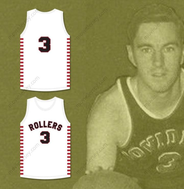 CUSTOM ANY Name Number ERNIE CALVERLEY 3 PROVIDENCE STEAMROLLERS WHITE BASKETBALL JERSEY 1 Top Stitched S-6XL