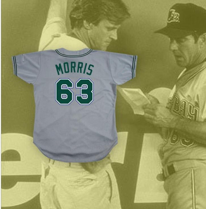 Custom Any Name Number JIMMY MORRIS 63 PRO CAREER BASEBALL JERSEY THE ROOKIE Top Stitched S-6XL