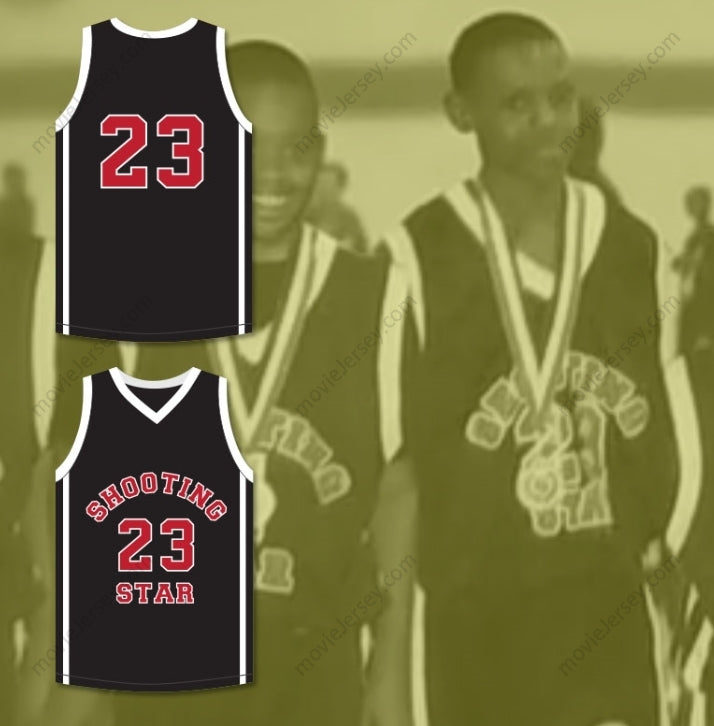 CUSTOM ANY Name Number LEBRON JAMES 23 OHIO SHOOTING STARS AAU BLACK BASKETBALL JERSEY MORE THAN A GAME Top Stitched S-6XL