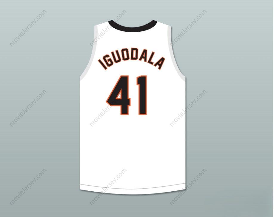CUSTOM ANY Name Number ANDRE IGUODALA 41 LANPHIER HIGH SCHOOL LIONS WHITE BASKETBALL JERSEY 2 Top Stitched S-6XL