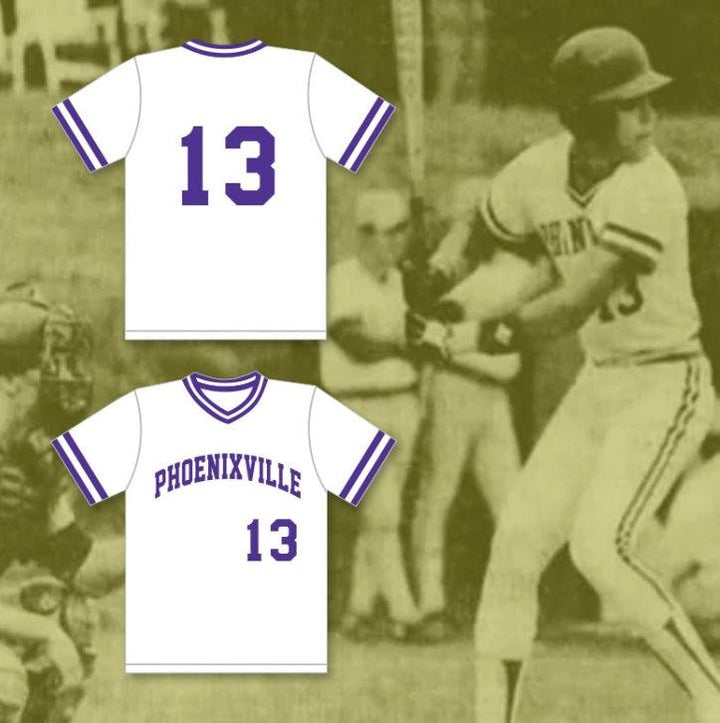 Custom Any Name Number MIKE PIAZZA 13  AREA HIGH SCHOOL PHANTOMS WHITE BASEBALL JERSEY 1 Top Stitched S-6XL