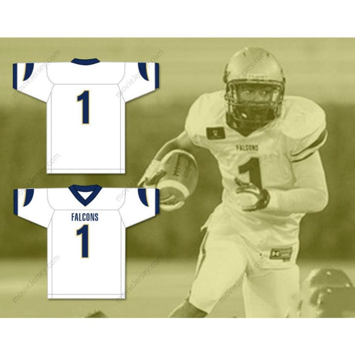 CUSTOM ANY Name Number STEFON DIGGS 1 OUR LADY OF GOOD COUNSEL HIGH SCHOOL FALCONS Football Jersey Top Stitched S-6XL