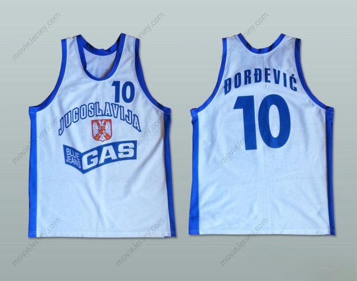 CUSTOM ANY Name Number ALEKSANDAR DJORDJEVIC 10 YUGOSLAVIA BASKETBALL JERSEY STITCH SEWN Top Stitched S-6XL
