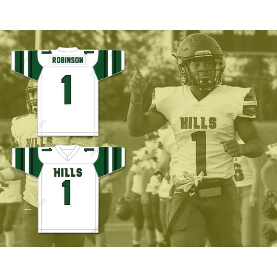 CUSTOM ANY Name Number WAN'DALE ROBINSON 1 WESTERN HILLS HIGH SCHOOL WOLVERINES Football Jersey Top Stitched S-6XL