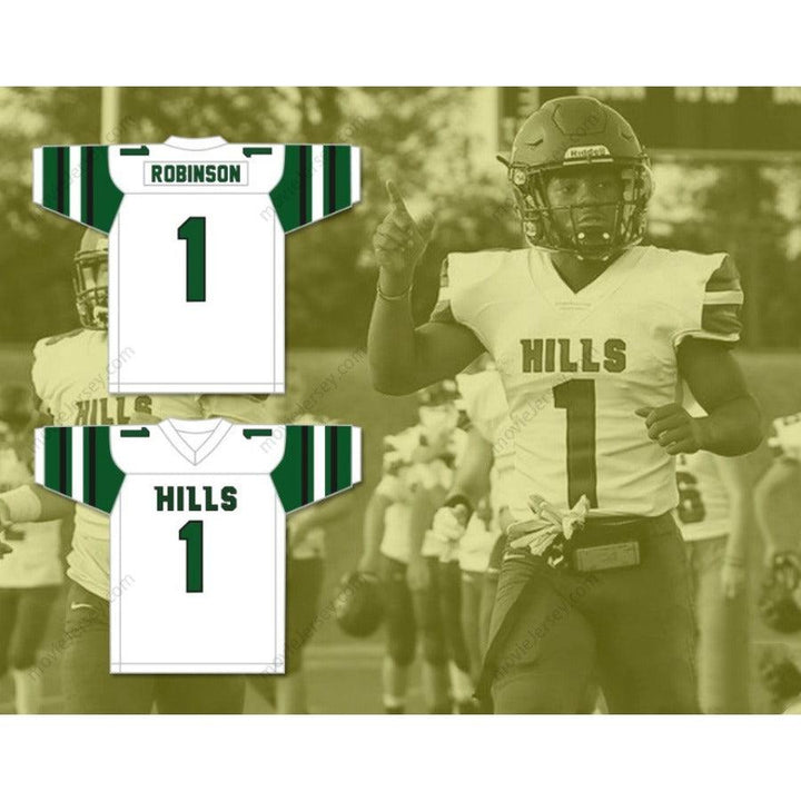 CUSTOM ANY Name Number WAN'DALE ROBINSON 1 WESTERN HILLS HIGH SCHOOL WOLVERINES Football Jersey Top Stitched S-6XL