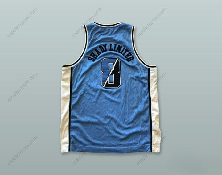 CUSTOM ANY Name Number SHADY LIMITED 8 SHADY EIGHT BLUE BASKETBALL JERSEY Top Stitched S-6XL