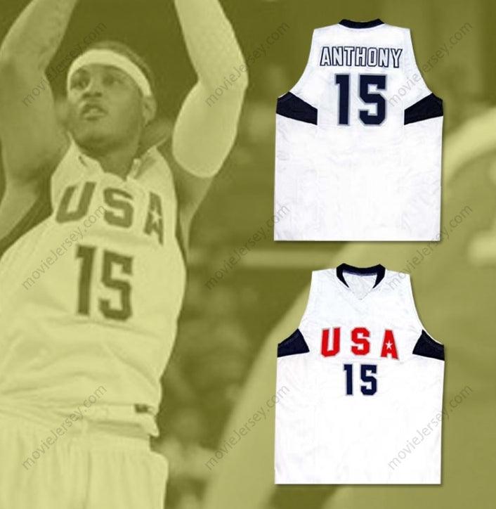 CUSTOM ANY Name Number CARMELO ANTHONY USA NATIONAL TEAM BASKETBALL JERSEY ANY PLAYER OR NUMBER Top Stitched S-6XL