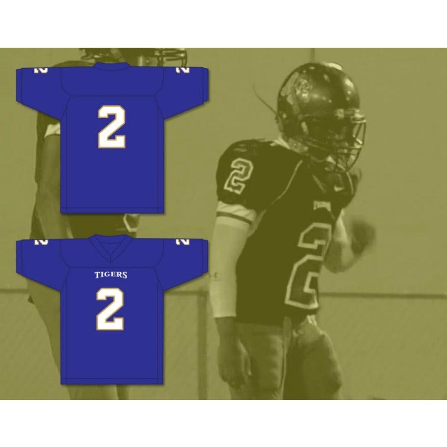 CUSTOM ANY Name Number PARKER 2 MANASSAS TIGERS HIGH SCHOOL Football Jersey Top Stitched S-6XL
