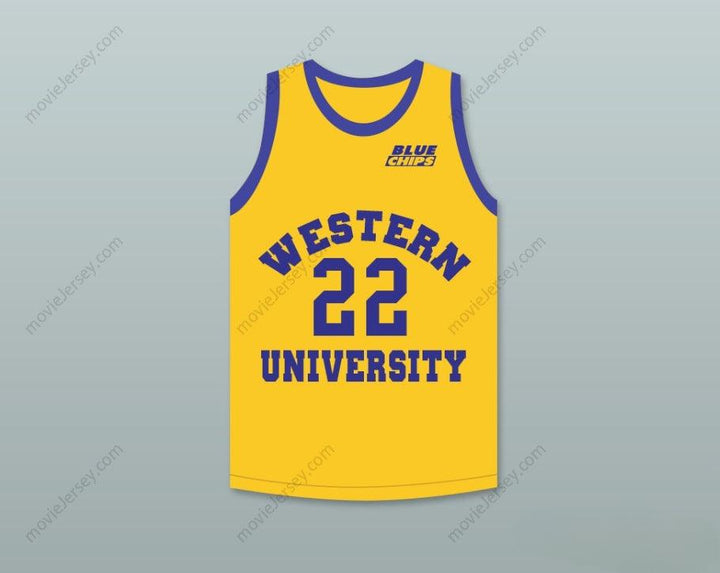 CUSTOM ANY Name Number ANFERNEE HARDAWAY BUTCH MCRAE 22   YELLOW BASKETBALL JERSEY WITH BLUE CHIPS PATCH Top Stitched S-6XL