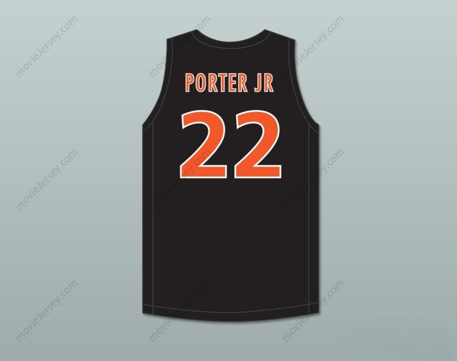 CUSTOM ANY Name Number OTTO PORTER JR. 22 SCOTT COUNTY CENTRAL HIGH SCHOOL BRAVES BLACK BASKETBALL JERSEY 2 Top Stitched S-6XL
