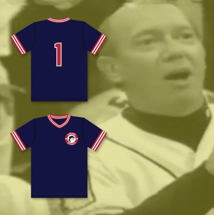 Custom Any Name Number ERNEST 'HAPPY' TALBOT 1 PIONEERS AWAY BASEBALL JERSEY HARDBALL SITCOM Top Stitched S-6XL