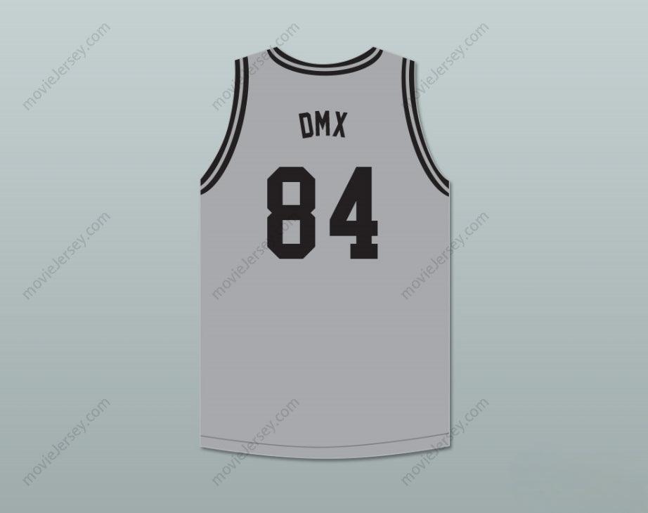 CUSTOM ANY Name Number DMX 84 ROUGH RYDERS GRAY BASKETBALL JERSEY 3 Top Stitched S-6XL