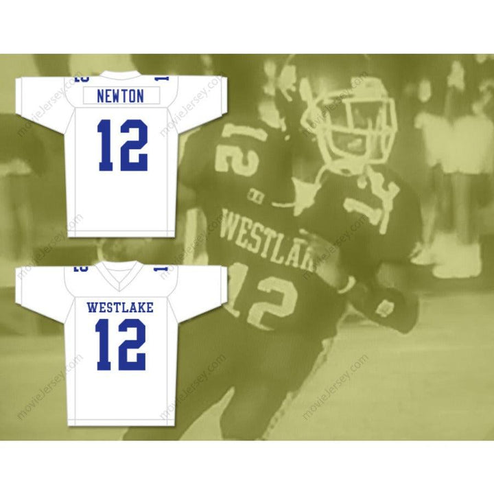 CUSTOM ANY Name Number CAM NEWTON 12 WESTLAKE HIGH SCHOOL HOME FOOTBALL JERSEY Top Stitched S-6XL