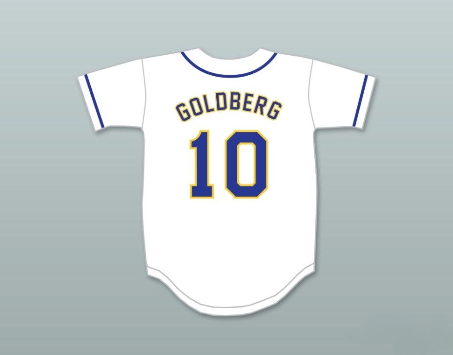 Custom Any Name Number ADAM GOLDBERG 10 WILLIAM PENN ACADEMY QUAKERS WHITE BASEBALL JERSEY Top Stitched S-6XL
