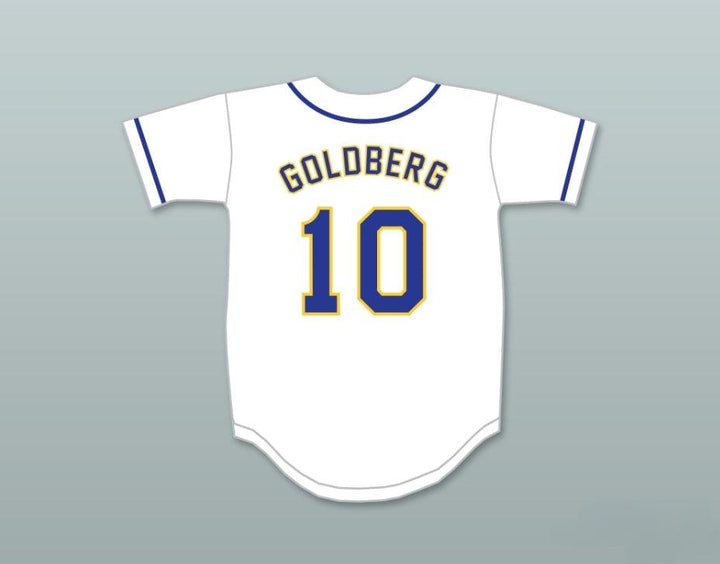 Custom Any Name Number ADAM GOLDBERG 10 WILLIAM PENN ACADEMY QUAKERS WHITE BASEBALL JERSEY Top Stitched S-6XL