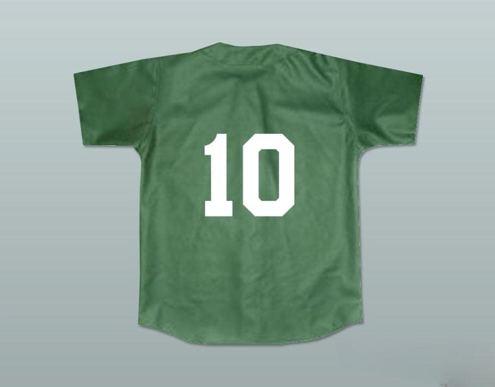 Custom Any Name Number JAMAL 10 KEKAMBAS BASEBALL JERSEY HARDBALL DARK GREEN Top Stitched S-6XL