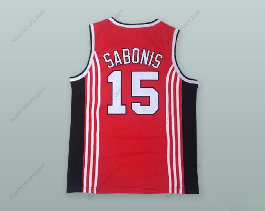 CUSTOM ANY Name Number ARVYDAS SABONIS 15 SOVIET UNION CCCP RED BASKETBALL JERSEY Top Stitched S-6XL