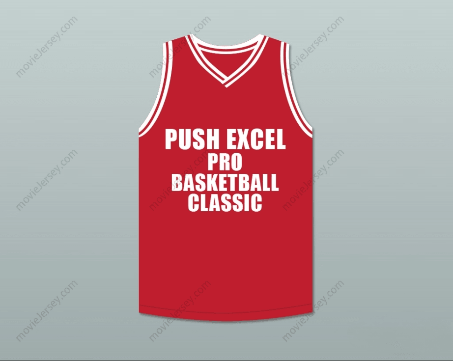 CUSTOM ANY Name Number ISIAH THOMAS 11 PUSH EXCEL PRO BASKETBALL CLASSIC RED BASKETBALL JERSEY 1988 CHARITY EVENT Top Stitched S-6XL