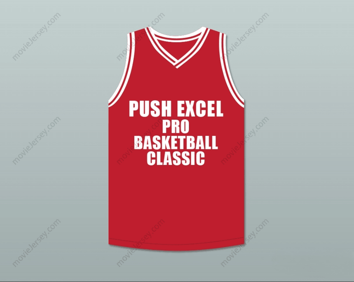 CUSTOM ANY Name Number ISIAH THOMAS 11 PUSH EXCEL PRO BASKETBALL CLASSIC RED BASKETBALL JERSEY 1988 CHARITY EVENT Top Stitched S-6XL