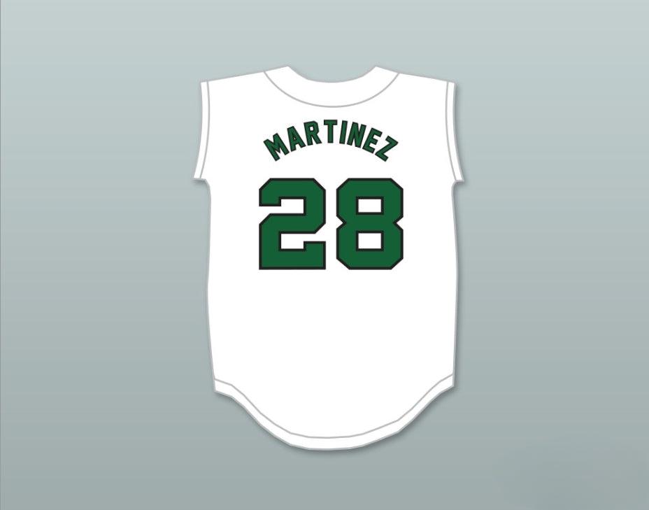 Custom Any Name Number JD MARTINEZ 28 CHARLES W. FLANAGAN HIGH SCHOOL FALCONS WHITE BASEBALL JERSEY 2 Top Stitched S-6XL