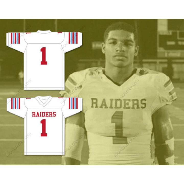 CUSTOM ANY Name Number JA'MARR CHASE 1 ARCHBISHOP RUMMEL HIGH SCHOOL RAIDERS All Stitched S-6XL