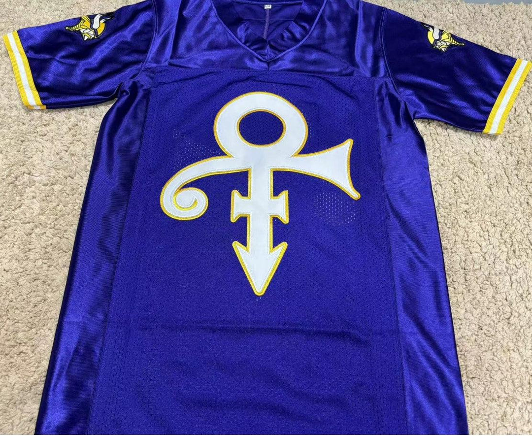 CUSTOM PRINCE TRIBUTE PURPLE FOOTBALL JERSEY Stitched S M L XL XXL 3XL 4XL 5XL 6XL