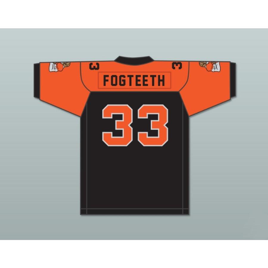 CUSTOM ANY Name BLACK/ORANGE ORC FOGTEETH 33 Football Jersey Stitched S-6XL