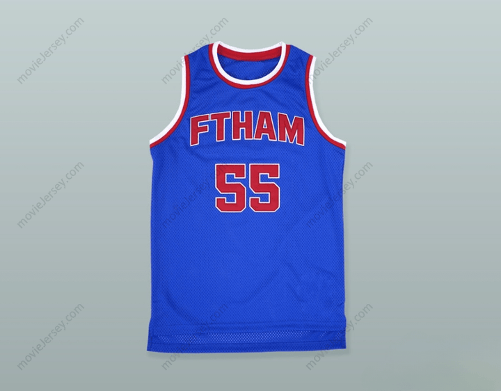 CUSTOM ANY Name Number BERNARD KING 55 FORT HIGH SCHOOL BASKETBALL JERSEY Top Stitched S-6XL
