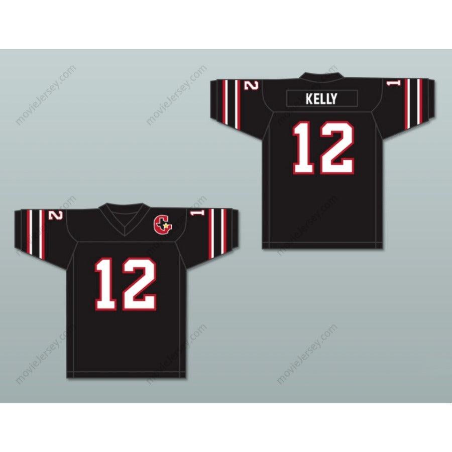 CUSTOM ANY Name Number 1984 USFL JIM KELLY 12 HOUSTON GAMBLERS ROAD Football Jersey Top Stitched S-6XL