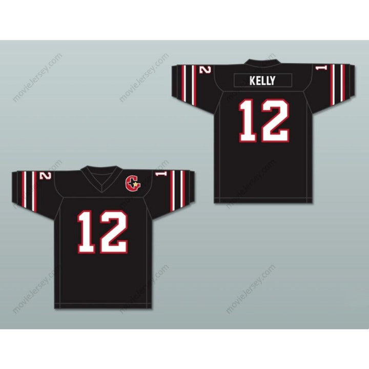 CUSTOM ANY Name Number 1984 USFL JIM KELLY 12 HOUSTON GAMBLERS ROAD Football Jersey Top Stitched S-6XL