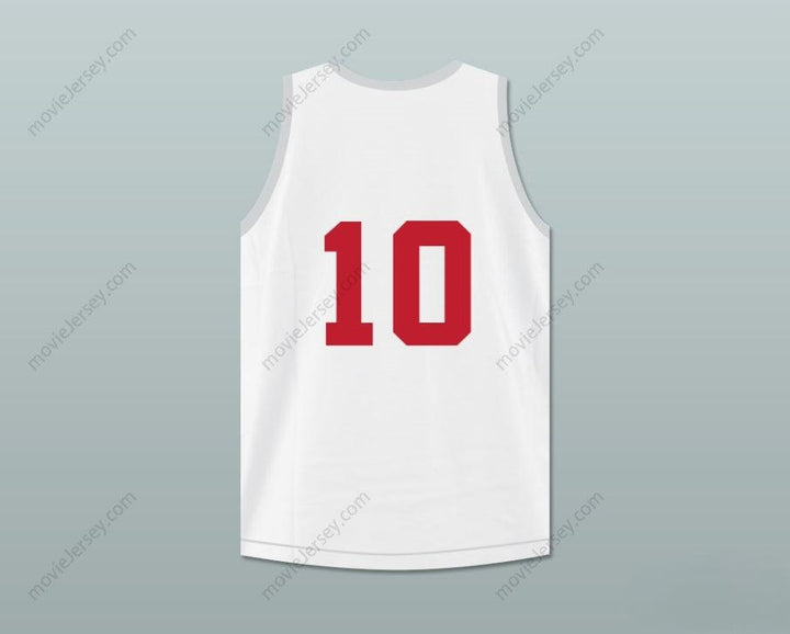 CUSTOM ANY Name Number TROY BOLTON 10 EAST HIGH SCHOOL WILDCATS WHITE PRACTICE BASKETBALL JERSEY Top Stitched S-6XL