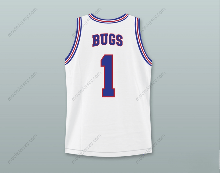 CUSTOM ANY Name Number SPACE JAM TUNE SQUAD BUGS BUNNY 1 BASKETBALL JERSEY STITCH SEWN NEW Top Stitched S-6XL