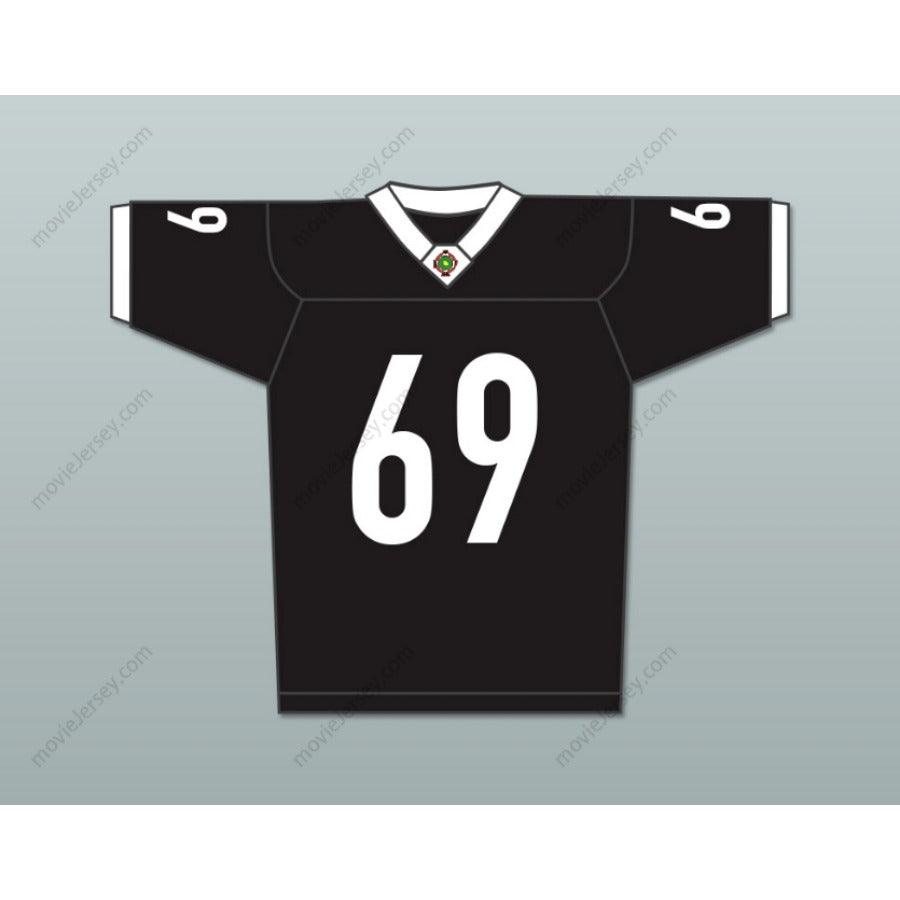 CUSTOM ANY Name Number PATRICK 'MADMAN' KELLY 69 MIAMI SHARKS WHITE TRIM FOOTBALL JERSEY ANY GIVEN SUNDAY Top Stitched S-6XL