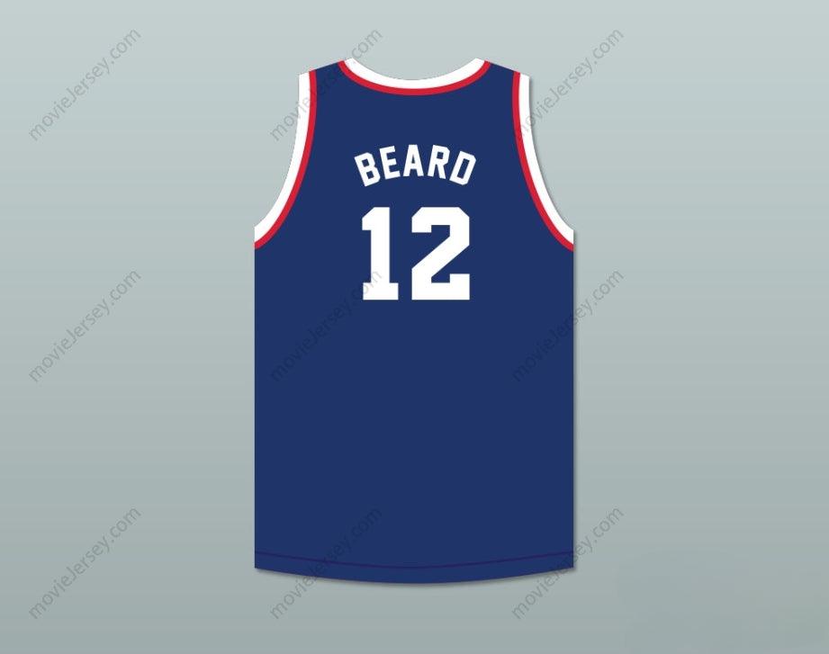 CUSTOM ANY Name Number RALPH BEARD 12  OLYMPIANS BLUE BASKETBALL JERSEY Top Stitched S-6XL