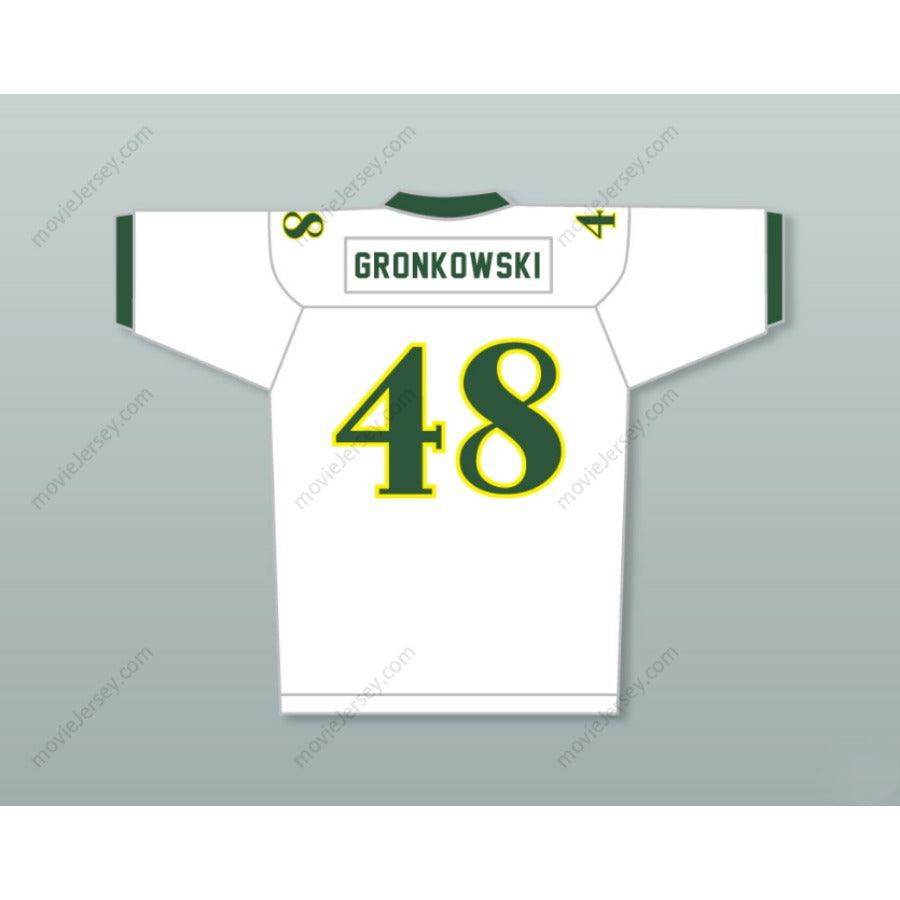 CUSTOM WHITE ROB GRONKOWSKI 48 NORTH HIGH SCHOOL FOOTBALL JERSEY Top Stitched S-6XL