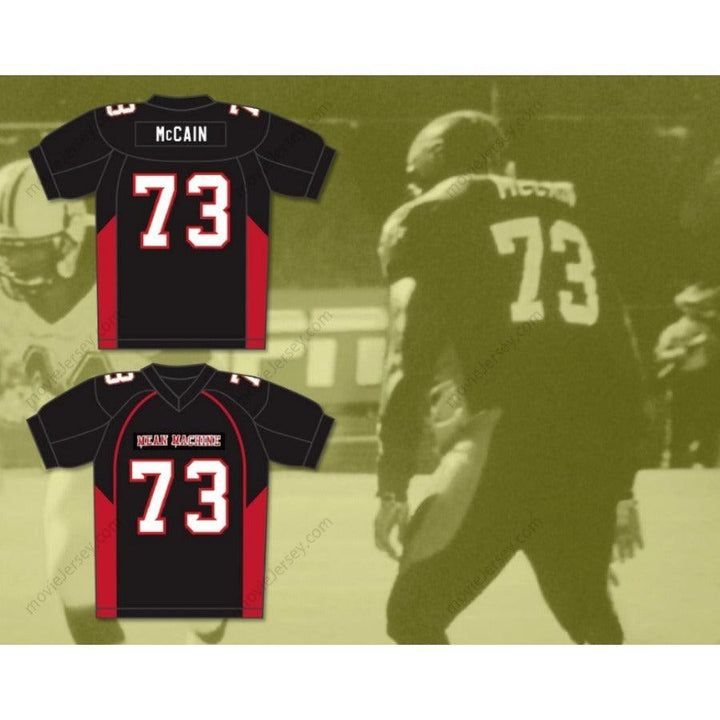 CUSTOM ANY Name Number 73 MCCAIN MEAN MACHINE CONVICTS FOOTBALL JERSEY INCLUDES PATCHES Top Stitched S-6XL