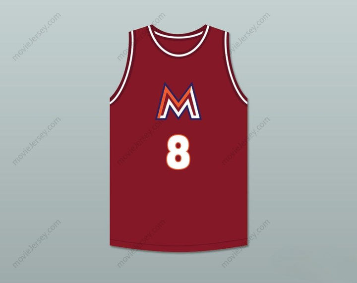 CUSTOM ANY Name Number RUI HACHIMURA 8 MEISEI HIGH SCHOOL MAROON BASKETBALL JERSEY 2 Top Stitched S-6XL