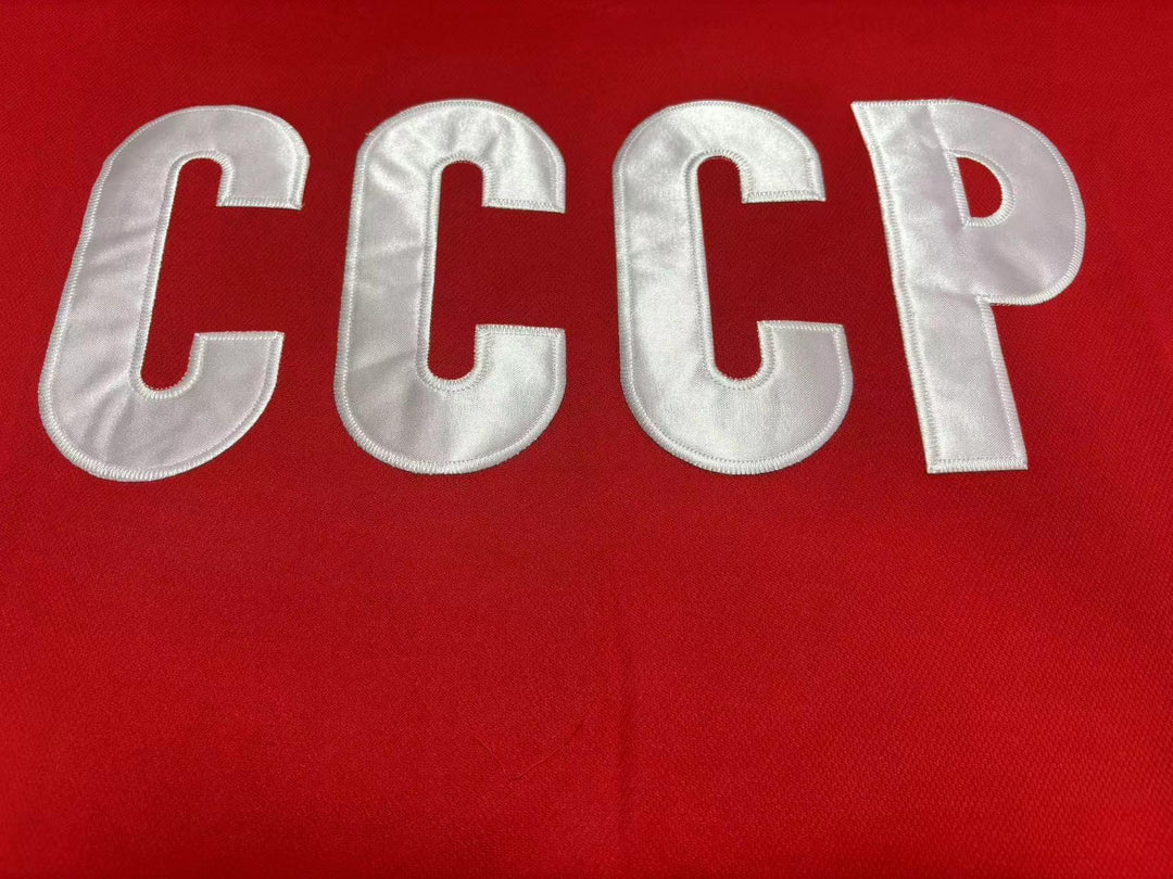 Custom Any Name Number VLADISLAV TRETIAK USSR CCCP HOCKEY JERSEY Stitched Top Stitched S-6XL