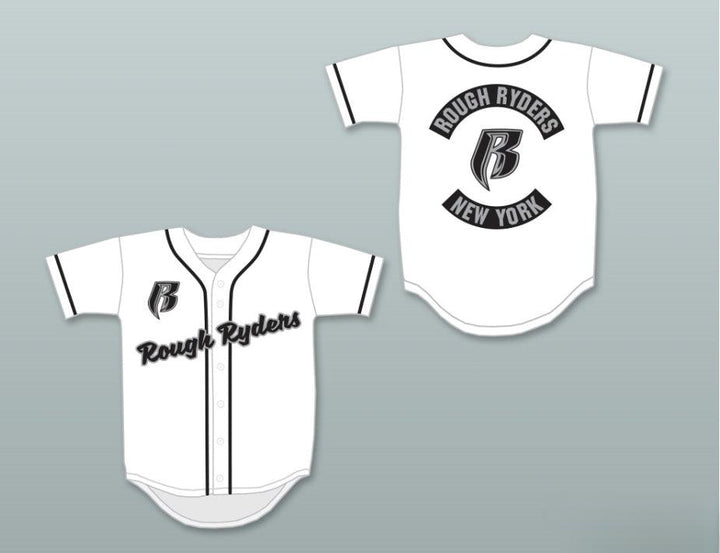 Custom Any Name Number ROUGH RYDERS WHITE BASEBALL JERSEY Top Stitched S-6XL