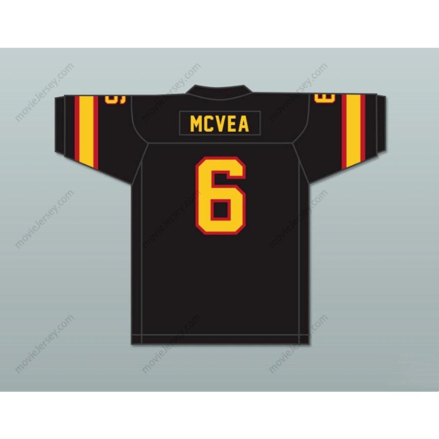 CUSTOM ANY Name Number 1974 WFL WARREN MCVEA 6 DETROIT WHEELS Football Jersey Top Stitched S-6XL